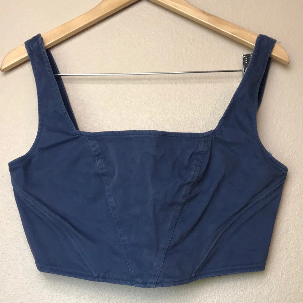 Free People | Faux Suede Crop Tank